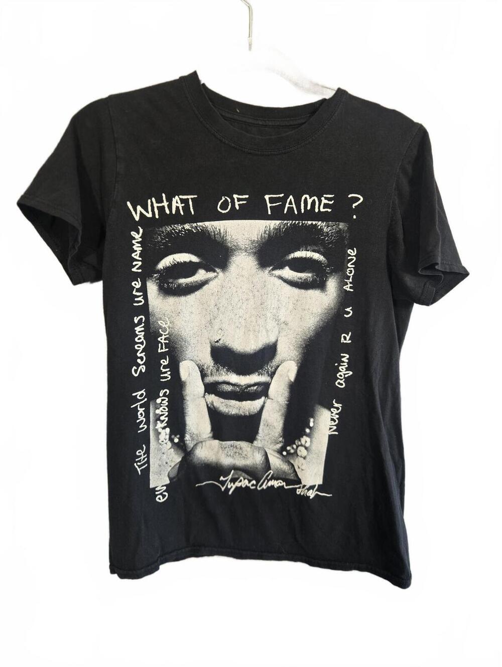 Official 2PAC "What of Fame?" Graphic Tee Sz S